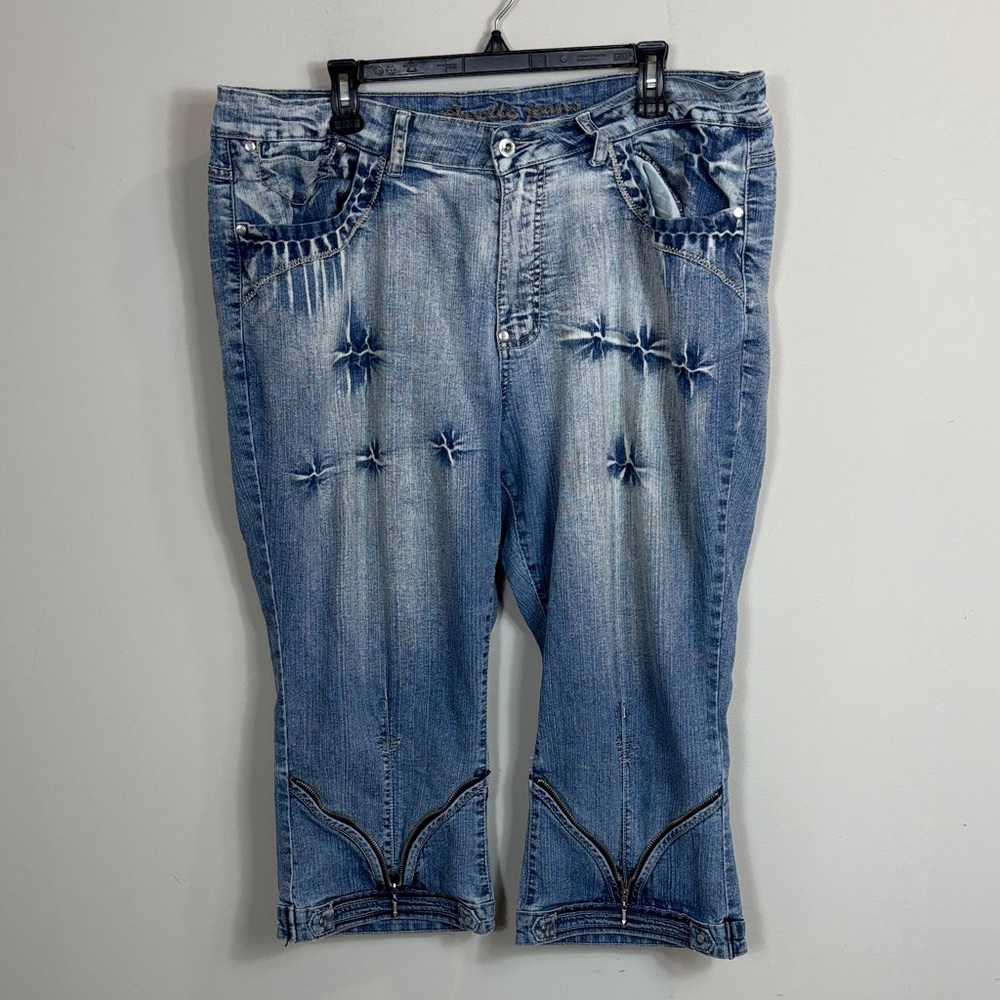 Apollo Jeans Stylish Blue Women's Capri Jeans size 17/18